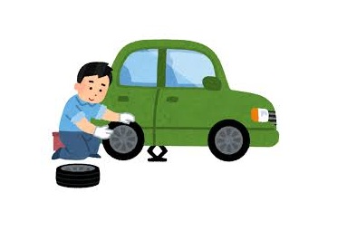 車のタイヤ交換とタイヤの保管について