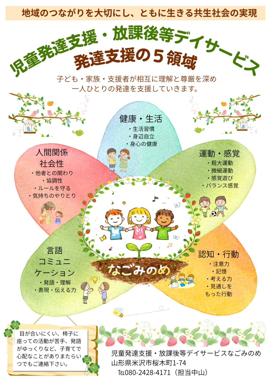 なごみのめ　パンフレット表